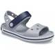 Детские сандалии Crocs Crocband Sandal Kids 23 светло-серый/синий 12856 - изображение 5