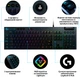 Клавиатура проводная Logitech G815 Gaming Mechanical GL Tactile RGB USB UA Black (920-008992) - изображение 10