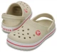 Детские сабо Crocs Kids' Crocband™ Clog 32 бежевый/белый 204537 - изображение 1