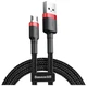 Кабель Baseus Cafule USB 2.0 to Micro-USB 2.4A 1m Black/Red (CAMKLF-B91) - изображение 1