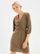Платье короткое летнее женское Trendyol TWOAW22EL0878 38 Khaki (8683044366794) - изображение 1