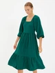 Сукня міді літня жіноча Trendyol TWOAW22EL1107 36 Green (8683044528802) - зображення 1