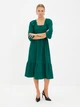 Сукня міді літня жіноча Trendyol TWOAW22EL1107 36 Green (8683044528802) - зображення 2