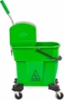 Тележка для уборки с отжимом ERMOP Professional на 1 ведро 20 л Зеленая (PRSTKV Y) - изображение 2