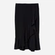 Юбка миди летняя женская H&M 0634134 34 Черная (KAY2000001292853_LD2000001292853) - изображение 1