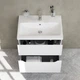 Тумба с умывальником для ванной AM.PM GEM S 61x58x42см подвесная белый M91-FHX0602-WC0602WG38 - изображение 8