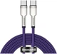 Кабель Baseus Cafule Series Metal USB-C to USB-C PD 100W 5А 1m Purple (CATJK-C05) - изображение 1