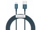 Кабель Baseus Superior Series USB 2.0 to Lightning 2.4A Fast Charging 2m Blue (CALYS-C03) - зображення 1