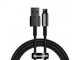 Кабель Baseus Tungsten Gold Fast Charging USB to Lightning 2.4A 2m Black (CALWJ-A01) - зображення 1