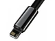 Кабель Baseus Tungsten Gold Fast Charging USB to Lightning 2.4A 2m Black (CALWJ-A01) - зображення 2