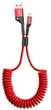 Кабель Baseus Fish Eye Spring USB to Lightning 2A 1m Red (CALSR-09) - зображення 1