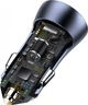 Автомобільний зарядний пристрій Baseus Golden Contactor Dual Quick Charger U+U 40W CCJD-A0G - зображення 6
