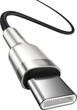 Кабель Baseus Cafule Series Metal USB-C to USB-C PD 100W 5А 2m Black (CATJK-D01) - изображение 2