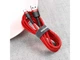 Кабель Baseus Cafule USB 2.0 to USB-C 15W 3A 0.5m Red (CATKLF-A09) - изображение 6