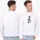 Свитшот мужской Скрипичный ключ (Treble clef) (8771-2086) Белый XXL - изображение 2
