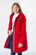 Пальто на підкладці Diвa підліткове червоне 146 (728) - изображение 1