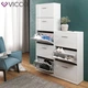Шафа для взуття Vicco Gizmo, 5 полиць, 59x169, білий глянець - зображення 5