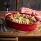 Форма для запекания овальная Emile Henry Ovenware 27х17,5 см кремовая (029050) - изображение 6