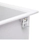 Мойка для кухни LIDZ гранитная GRA-09 455x513мм прямоугольная врезная без сифона серая LIDZGRA09460515200 - изображение 6