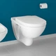 Унитаз подвесной под инсталляцию белый VILLEROY&BOCH O.NOVO без сиденья 56601001 - изображение 3