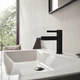 Cмеситель на раковину одновентильный HANSGROHE Finoris черный латунь с донным клапаном 76020670 - изображение 5