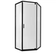 Кабина для душа Q-TAP пятиугольная без поддона Scorpio 88x88x200см прозрачный витраж 6мм профиль черный SCOBLA10995AC6 - изображение 1