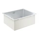 Мойка для кухни GROHE из нержавеющей стали Sink K700U 550x450мм прямоугольная интегрированная матовая 1мм с сифоном 31574SD1 - изображение 1