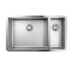 Мойка для кухни GROHE из нержавеющей стали Sink K700U 760x450мм прямоугольная интегрированная матовая 0.7мм на полторы чаши с сифоном 31575SD0 - изображение 7