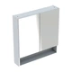 Тумбочка із дзеркалом у ванну GEBERIT SELNOVA SQUARE 78.8x85x17.5см з поличкою білий 501.268.00.1 - зображення 1