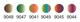 Набор ниток Ariadna Multicolor Earth Viga 80/150 м 6 цветов (1111) - изображение 2