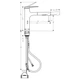Cмеситель для кухни однорычажный с выдвижной лейкой HANSGROHE ZESIS M33 сатин латунь 74804800 - изображение 2