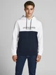 Толстовка Jack & Jones JJEURBAN BLOCKING SWEAT HOOD NOOS S Білий 12190441-White - зображення 1