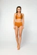 Купальник (Шорты-плавки и Топ) Designed for Fitness Moto Girl Gold S - изображение 1