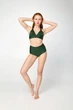 Купальник (Шорты-плавки и Топ) Designed for Fitness Moto Girl Midnight Green M - изображение 1