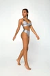 Купальник роздільний (Плавки і Топ) Designed for Fitness Moto Girl Silver L - зображення 3