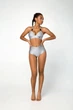 Купальник (Шорты-плавки и Топ) Designed for Fitness Moto Girl Silver S - изображение 1