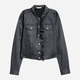 Джинсовая куртка женская H&M 0594601 32 Черная (KAY2000001297810) - изображение 1