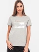 Футболка Tommy Hilfiger Icon Tess Tee WW0WW24194 XS Light Grey (8719705599581) - зображення 1