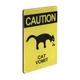 Деревянный постер Wood Posters "Caution, cat vomit" (A4 формат, фанера) (pvh0053) - изображение 2