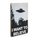 Дерев'яний постер Wood Posters "The X-Files. I want to believe" (A4 формат, фанера) (pvf0125) - зображення 2