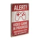 Дерев'яний постер Wood Posters "Alert! Video game in progress" (A3 формат, фанера) (pvh3058) - зображення 2