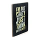 Дерев'яний постер Wood Posters "I’m not crazy just think differently" (A3 формат, фанера) (pvh3159) - зображення 2