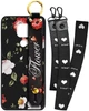 Чехол SHLab для Motorola E7 Plus Flower Black + два ремешка с карабином (25687) - изображение 1
