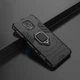 Чехол с подставкой Deexe Hybrid Case для Xiaomi Redmi Note 9 Pro / Note 9S / Note 9 Pro Max - Black - изображение 6