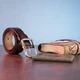 Чоловічий Шкіряний Ремінь Із Закругленою Класичної Пряжкою Vintage 20230 Коричневий (142664) - зображення 7