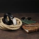 Ремень из натуральной кожи Vintage leather-20251 115 см Черный - изображение 9