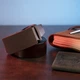 Ремень мужской из натуральной кожи Vintage 20217 115 см Коричневый - изображение 10