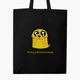 Эко сумка шоппер Время Приключений Джейк Пес (Adventure Time Jake The Dog) (9227-1577) 41x35 см Черный - изображение 1
