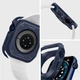 Чехол Spigen для Apple Watch 4/5/6/ SE/ 7 (44/45mm) Rugged Armor, Navy Blue (ACS02224) - изображение 7