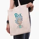 Еко сумка шопер Рік Санчез Рік та Морті (Rick Sanchez Rick and Morty) (9227-2929) 41x35 см Бежевий - зображення 3